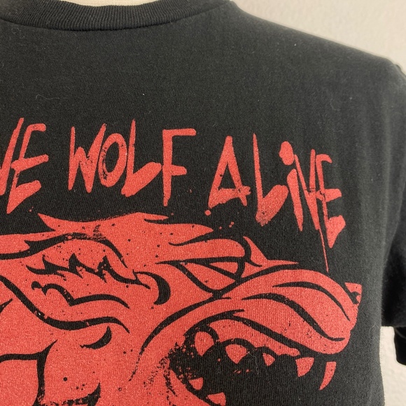 Game of Thrones Black T Shirt Leave One Wolf Alive The Sheep Are Never Safe Med - Picture 3 of 7